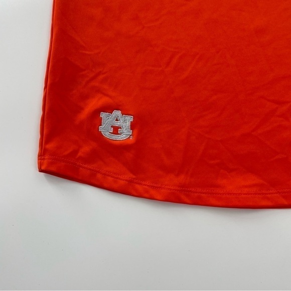 Under Armour Women's SS Orange Auburn Tigers Solid Golf Polo Loose Heat Gear - Picture 3 of 10
